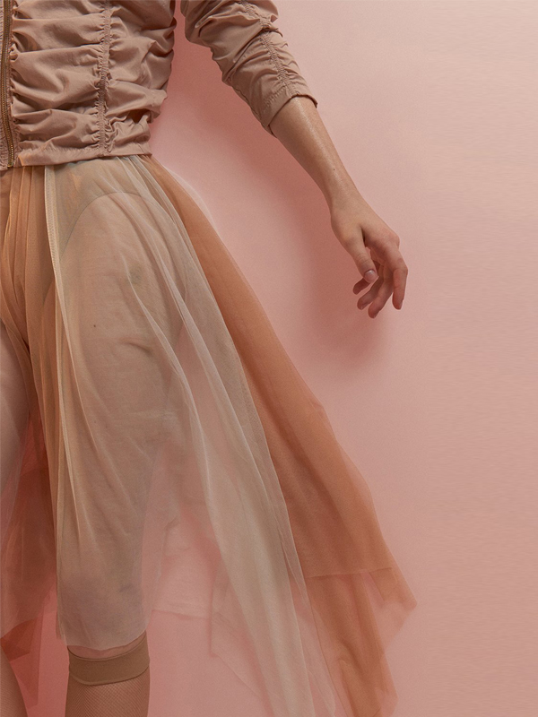 JAC_8 PANNEL bicolor long tulle skirt 221SK21PN_Off white/Nude