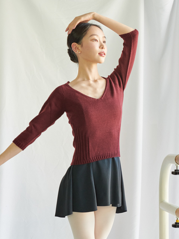 GM_AW133 Knit Vネックトップ(ニットVネックトップ)