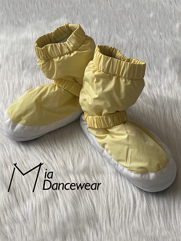 Mia Dancewear_ウォームアップブーツ(Yellow&White)