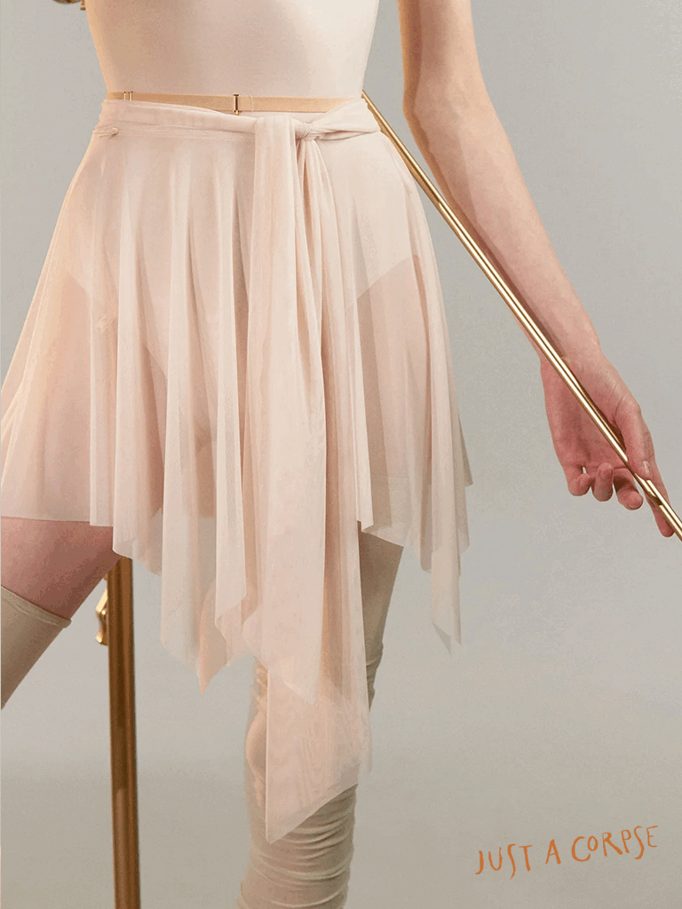 JAC_BOW draped wrap skirt