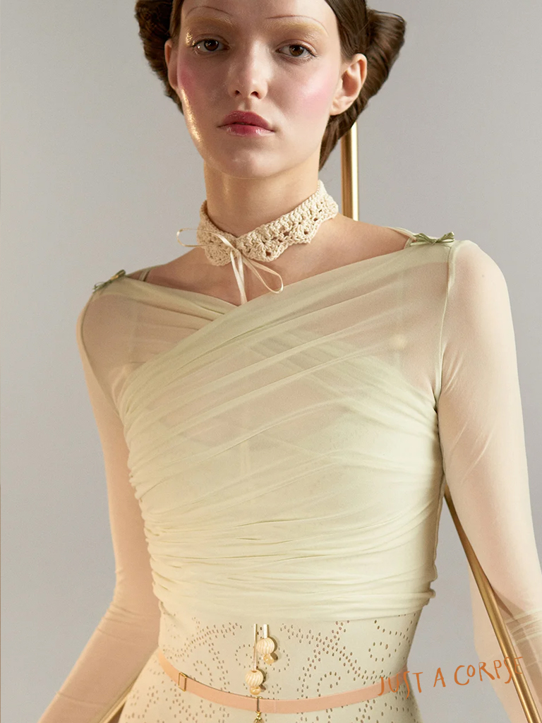 JAC_ETOILE HOSIERY wrap croptop