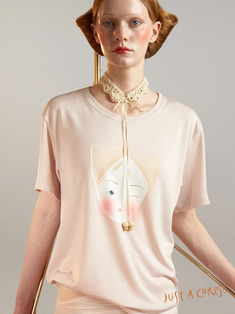 JAC_DOLL WINK tencel T-shirt